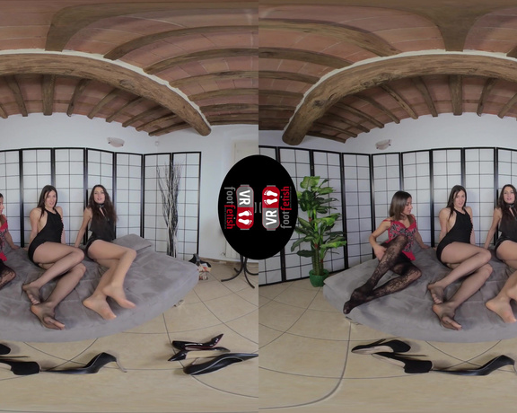 VR FOOT FETISH - VR FOOT FETISH - Sexy Katia Casadei, Lilian And Thena Wiggle Their Feet In Vr (Сlips4sale)