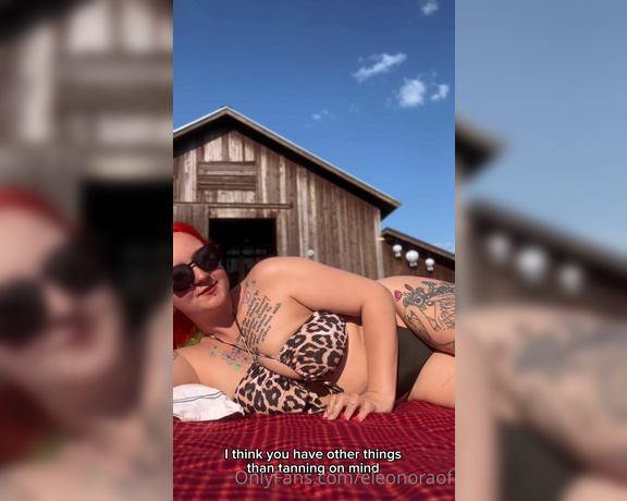 Miss Eleonora aka eleonoraof OnlyFans - POV sunbath with me FIN Tuut mun luo ottamaan aurinkoa ja tarviin apua aurinkorasvan levittmisess