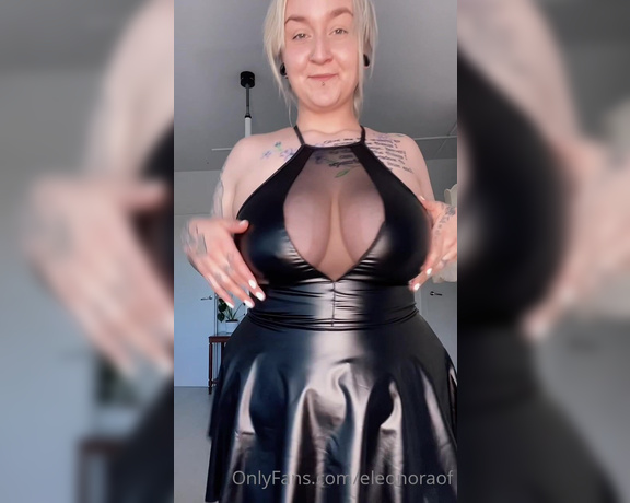 Miss Eleonora aka eleonoraof OnlyFans - PVC dresses Try on haul