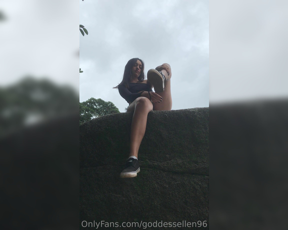 Goddess Ellen aka goddessellen96 OnlyFans - Giantess on the beach and Smell socks and shoes