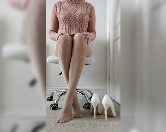 The Legs Next Door aka the_legs_next_door OnlyFans - The final showcase of my pink shimmer nylons  plenty of close ups for you sole lovers and