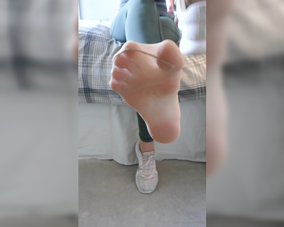 The Legs Next Door aka the_legs_next_door OnlyFans - And here is the video if you love my well worn trainers you will love this some great close