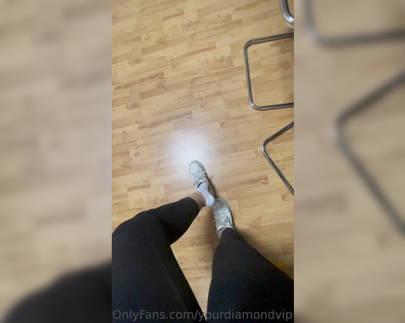 Your Diamond aka yourdiamondvip OnlyFans - I did a new video in office, I’m taking off shoes for you my slave