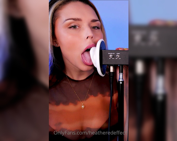 Heatheredeffect aka heatheredeffect OnlyFans - Mini ear eating for all my ASMR lovers