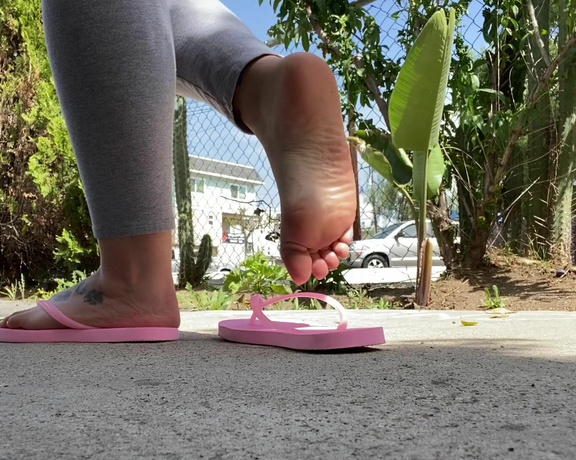 Prettynikkitoez aka prettynikkitoez OnlyFans - A few asked for the pink flip flops here you go babies