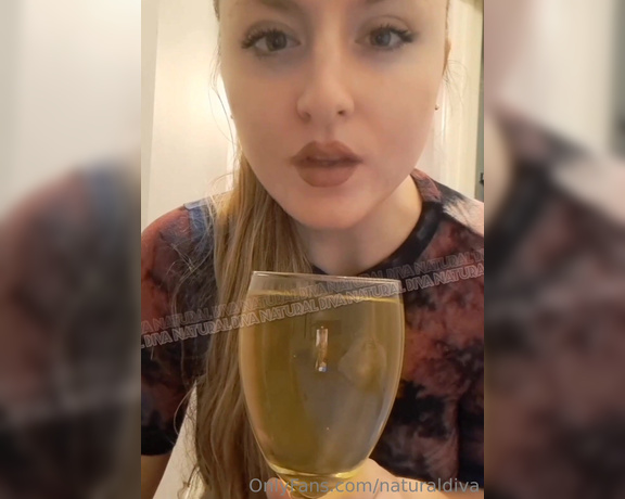 Natural Diva aka naturaldiva OnlyFans - I have a glass of champagne for you to drink full clip for rebillers that want to see me pour