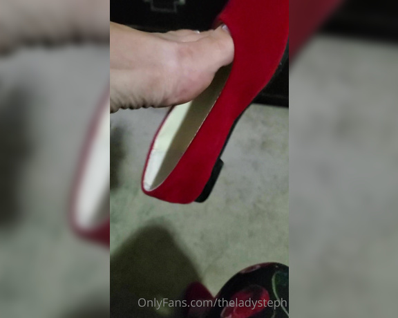 Lady Steph aka theladysteph OnlyFans - Amazing what I find in my gallery sometimes Pretty Lil red flat dangle with these sexy French tips