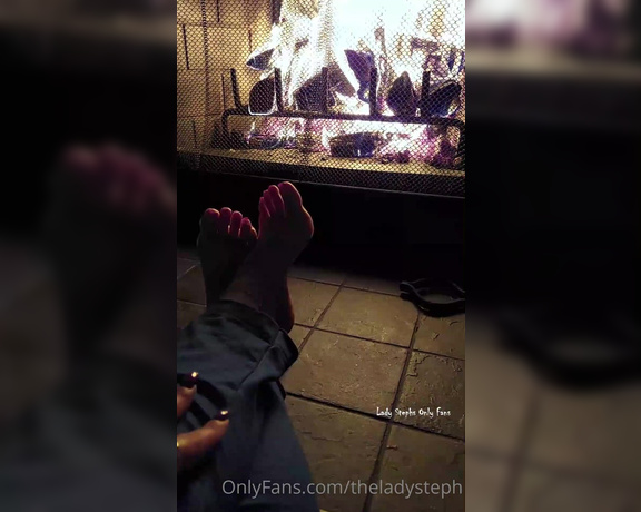 Lady Steph aka theladysteph OnlyFans - A lovely fireplace toe and arch tease for you Cant wait to show you what else Ive been working