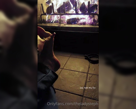 Lady Steph aka theladysteph OnlyFans - A lovely fireplace toe and arch tease for you Cant wait to show you what else Ive been working