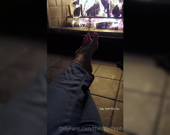 Lady Steph aka theladysteph OnlyFans - A lovely fireplace toe and arch tease for you Cant wait to show you what else Ive been working