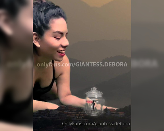 Giantess Debora aka giantess.debora OnlyFans - Our love is so great that now you are trapped in a glass jar, just for me so no woman can love you!