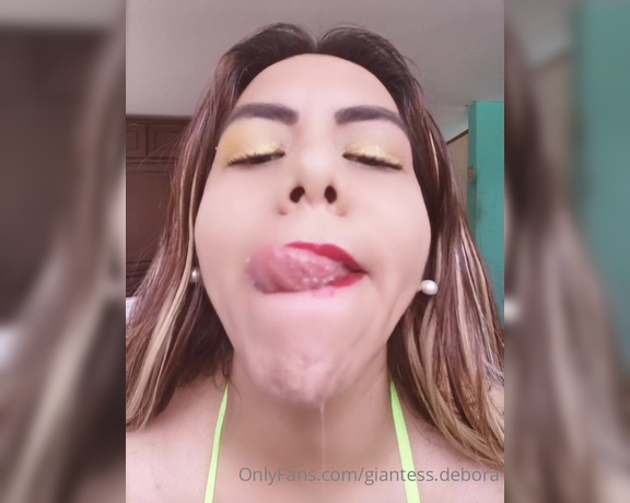 Giantess Debora aka giantess.debora OnlyFans - Custom video from today ) Full video 5min DM for request  Do you want some fun want to cum 1