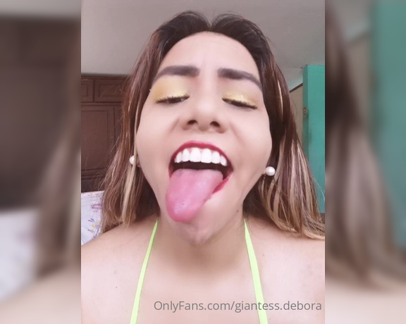 Giantess Debora aka giantess.debora OnlyFans - Custom video from today ) Full video 5min DM for request  Do you want some fun want to cum 1