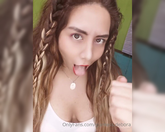 Giantess Debora aka giantess.debora OnlyFans - Wanna cum in my mouth It was a custom video)