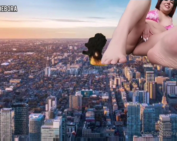 Giantess Debora aka giantess.debora OnlyFans - Megiantess Growth putting some tinies man in her panties SFX Triler Versin 1 Dont wanna see the