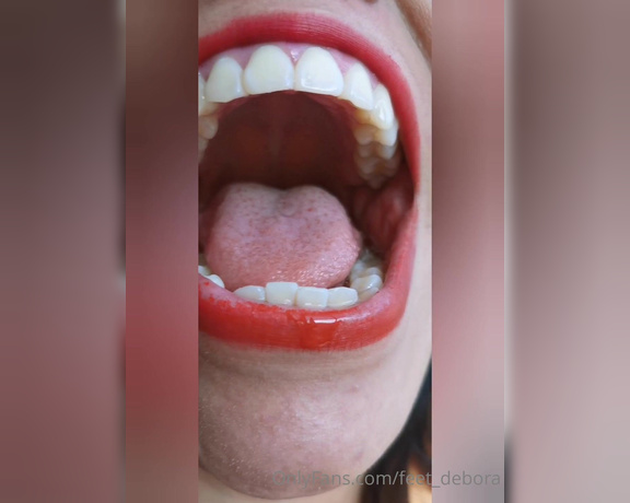 Giantess Debora aka giantess.debora OnlyFans - Welcome to my mouth! Disfruta el viaje dentro de mi boca! full video 10min #tonguefetish #mouth