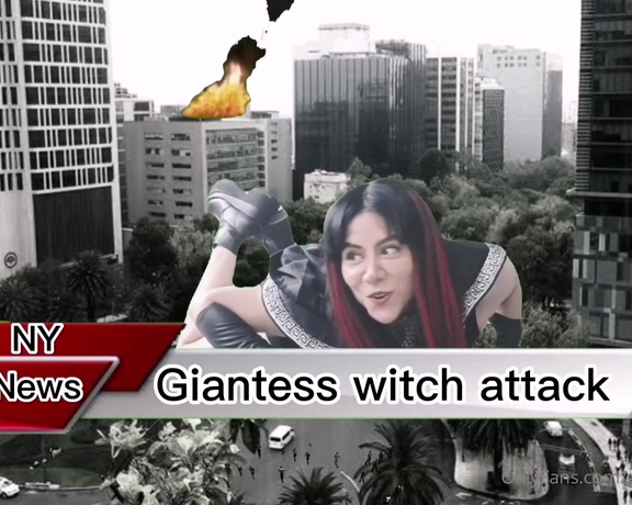 Giantess Debora aka giantess.debora OnlyFans - The witch Debora grows up eating sweets she is mega giantess until she swallows the whole earth