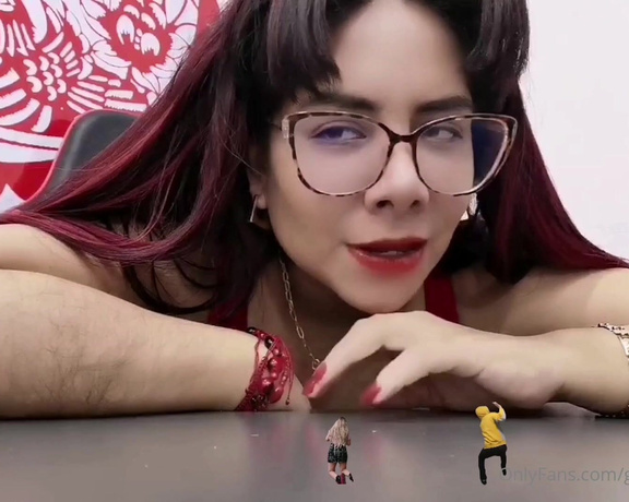 Giantess Debora aka giantess.debora OnlyFans - I have shrunk my BF and his lover I am going to make them my foot slves Full vdeo 10min !