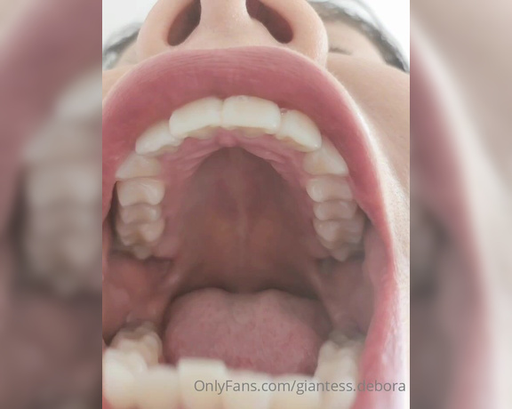 Giantess Debora aka giantess.debora OnlyFans - My mouth is too hot waiting for some little guy to cum inside