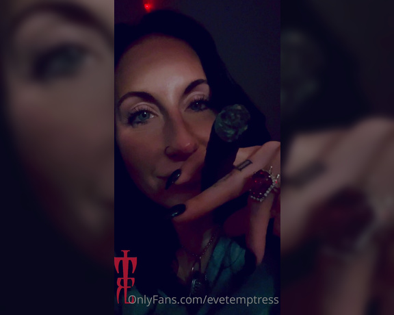 Temptress Raven Eve aka evetemptress OnlyFans - The view from your cage as I enjoy My evening cigar