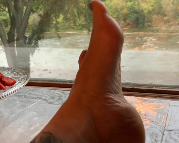 Temptress Raven Eve aka evetemptress OnlyFans - Good morning foot and leg lovers One more video for your weekend enjoyment