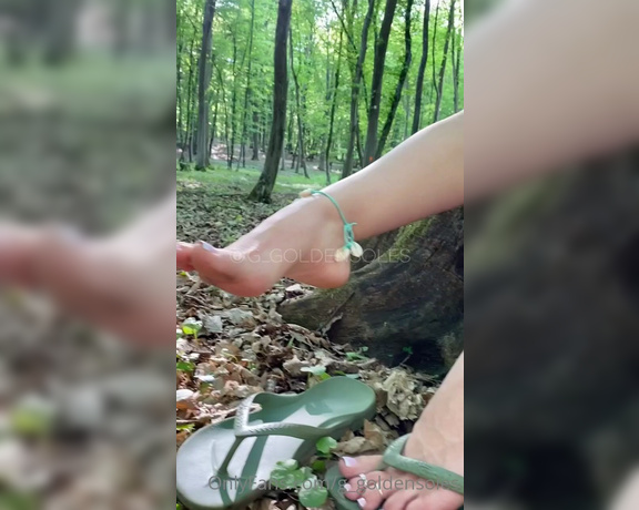 Gianna aka G_goldensoles OnlyFans - Short clip of my stroll in the woods This one is for the lovers of feet out in nature 1