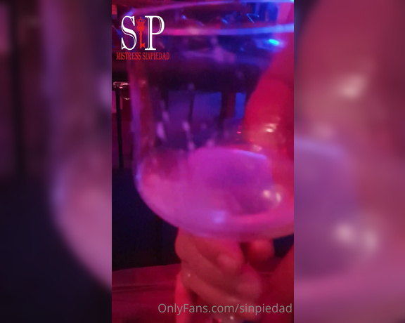 Mistress SinPiedad aka Sinpiedad Onlyfans - Would you like to see how I squirt and I order to drink to My slave Thats only a bit but