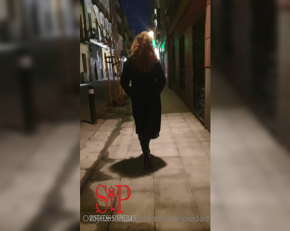 Mistress SinPiedad aka Sinpiedad Onlyfans - Walking around Madrid in My leather