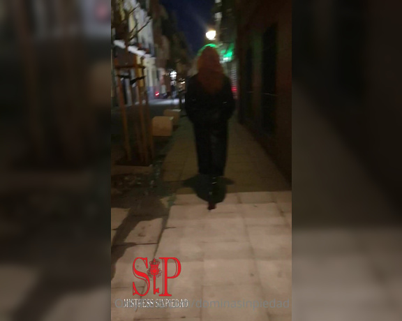 Mistress SinPiedad aka Sinpiedad Onlyfans - Walking around Madrid in My leather