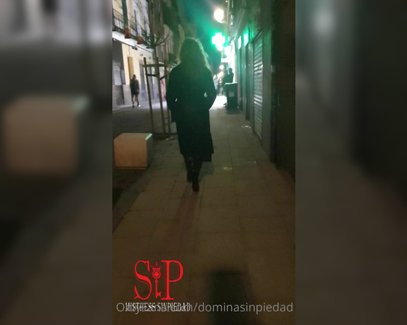 Mistress SinPiedad aka Sinpiedad Onlyfans - Walking around Madrid in My leather