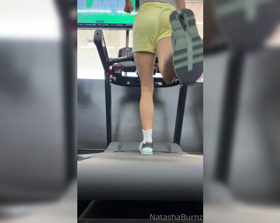 Goddess Tall Tasha aka Goddesstalltasha Onlyfans - Can’t run away from me, I feel like the treadmill could be a bit longer for me to get a nice full