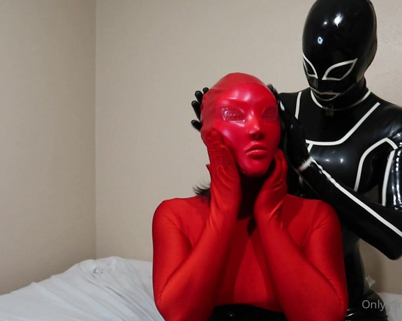 Dollified aka dollified OnlyFans - Part one masking my partner into a doll and playing with her covered face and lips