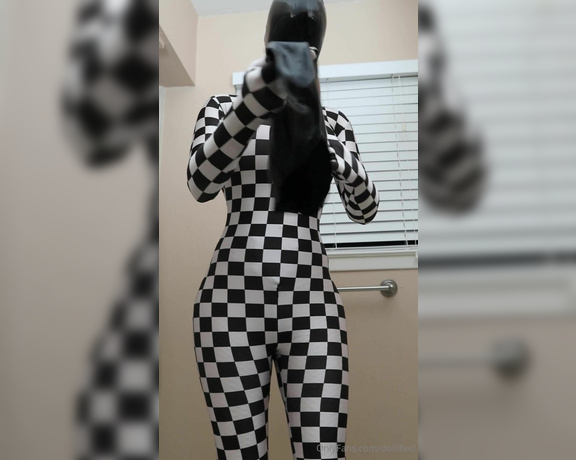 Dollified aka dollified OnlyFans - 17 minutes of zentai layering hadatai and bodysuit underneath, with three layers of zentai catsuits