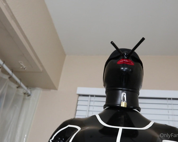 Dollified aka dollified OnlyFans - Making myself horny by restricting the rubber tubes stuck inside my latex doll face