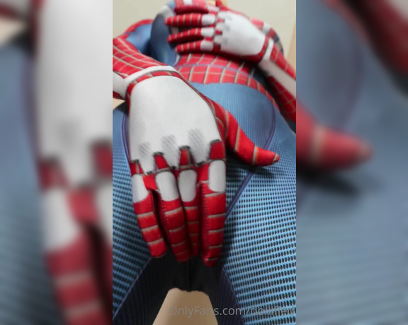 Dollified aka dollified OnlyFans - A real low, tight, and close angle vid of my pussy stuck tight inside my spidey