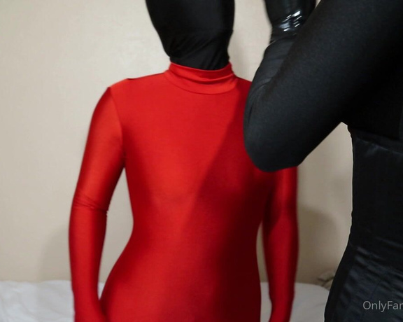 Dollified aka dollified OnlyFans - Layering time! Part one lets wrap up Sky in three layers of zentai