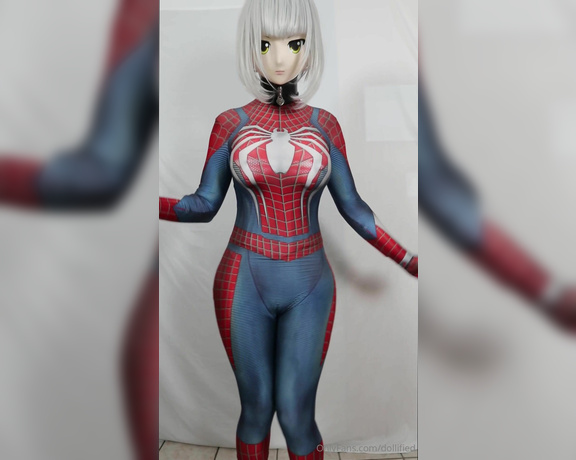 Dollified aka dollified OnlyFans - Here is a teaser for some spidey goodness dropping tomorrow  full silicone bodysuit on underneath