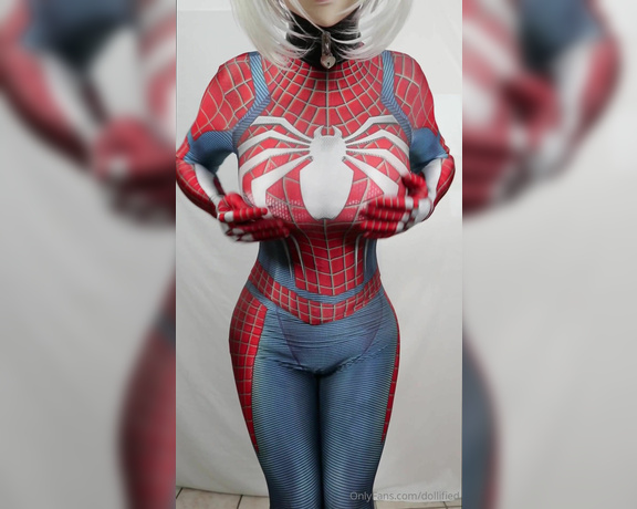 Dollified aka dollified OnlyFans - Here is a teaser for some spidey goodness dropping tomorrow  full silicone bodysuit on underneath