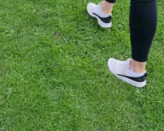 Kats Worn Heels aka katswornheels OnlyFans - When you are out for a country walk in your white gym trainers and think fuck