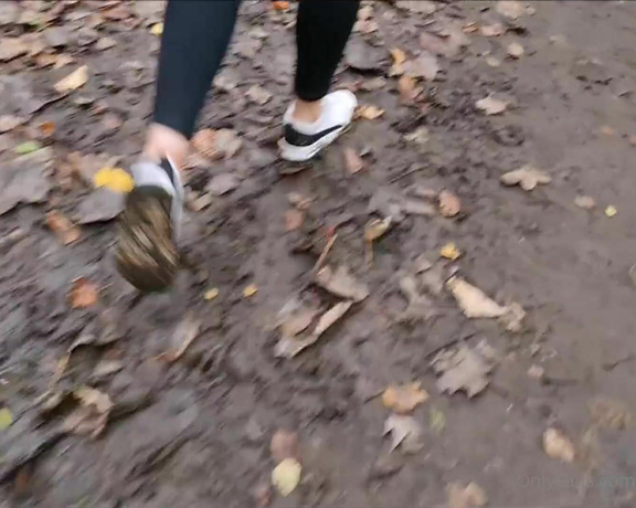 Kats Worn Heels aka katswornheels OnlyFans - When you are out for a country walk in your white gym trainers and think fuck