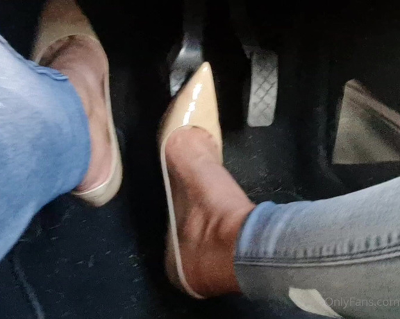 Kats Worn Heels aka katswornheels OnlyFans - Pedal pumping driving clips in my patent Jimmy Choos some photo