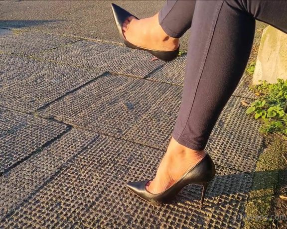 Kats Worn Heels aka katswornheels OnlyFans - A bit of public dangling and shoeplay in my Louboutins The amount of guys that stopped