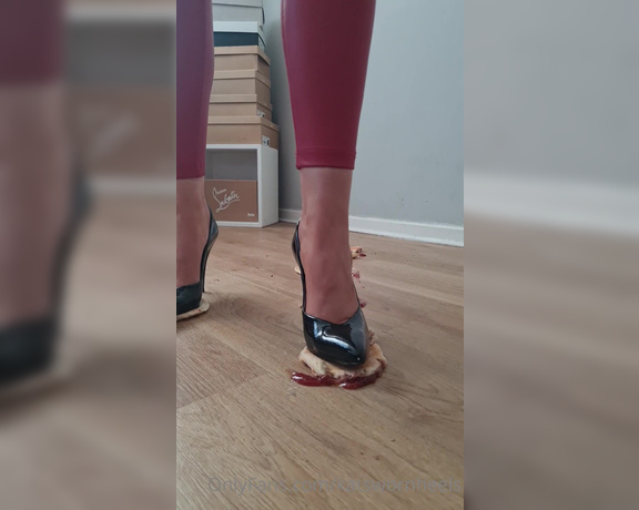 Kats Worn Heels aka katswornheels OnlyFans - I had a few half crushed doughnuts left after a custom, seemed a shame to let