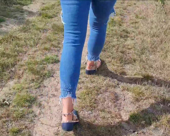 Kats Worn Heels aka katswornheels OnlyFans - Photoset and video from my recent country walk in my well worn Valentino flats