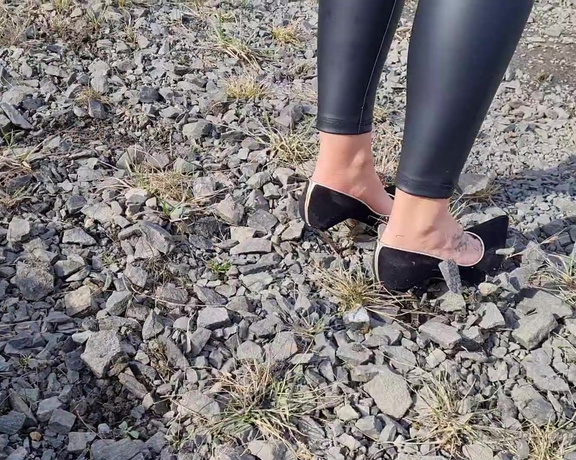 Kats Worn Heels aka katswornheels OnlyFans - These Suede Casadei heels have already been submerged in a huge puddle, now time for some