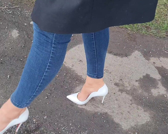 Kats Worn Heels aka katswornheels OnlyFans - So first trip out for the white patent Hot Chicks Lets make these soles a little