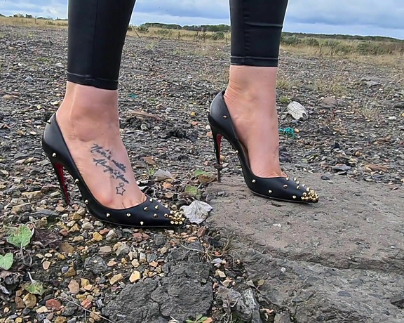 Kats Worn Heels aka katswornheels OnlyFans - Oh no my poor Louboutins You can tell how careful I am with my designer shoes