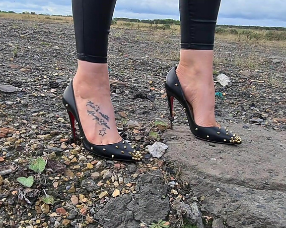 Kats Worn Heels aka katswornheels OnlyFans - Oh no my poor Louboutins You can tell how careful I am with my designer shoes