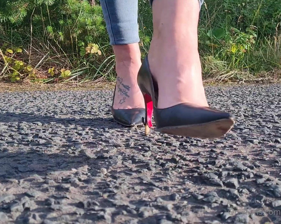 Kats Worn Heels aka katswornheels OnlyFans - The mesmerising sound of my razor sharp nail heel Louboutins Imagine me walking up and down