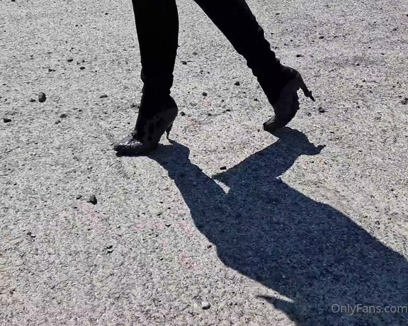 Kats Worn Heels aka katswornheels OnlyFans - Come for a walk with me as I wear my filthy suede boots look how amazing